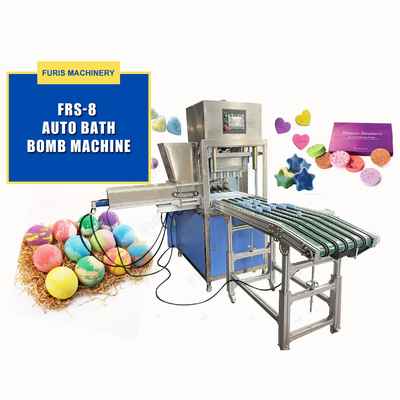 Venta de fábrica de alta capacidad EE.UU. Popular bomba de baño automática completa Presión máquina para hacer bombas de baño bolas Shampoos fumosos